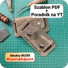 Wykrój PDF na skórzany portfel zakładany na pasek do spodni